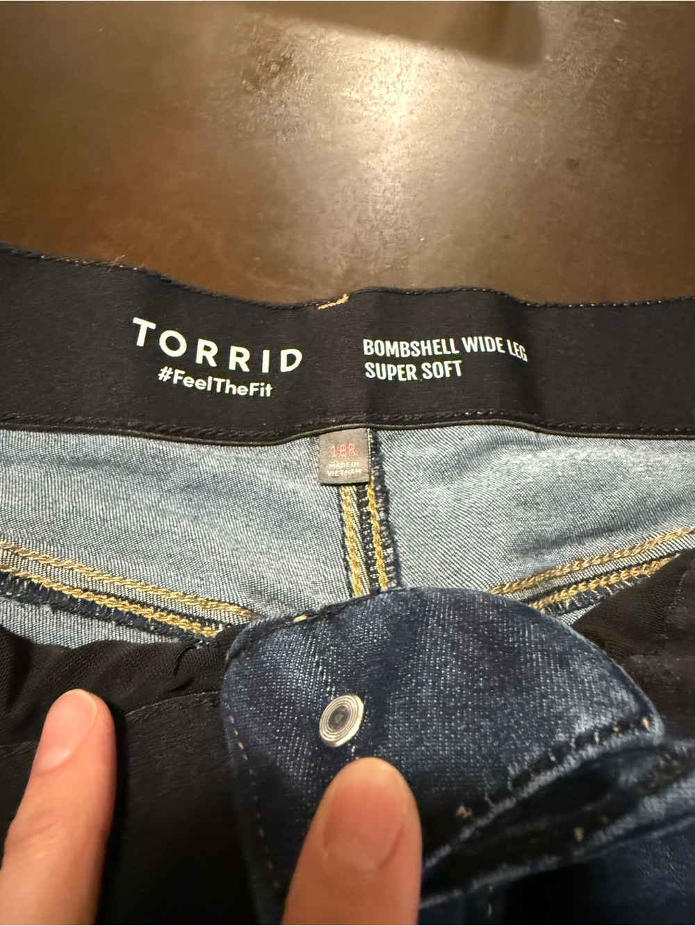 torrid Bombshell Wide Leg Jeans - Dark Blue